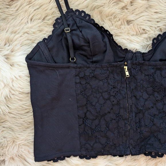 Navy lace Bustier Top - Picture 8 of 10